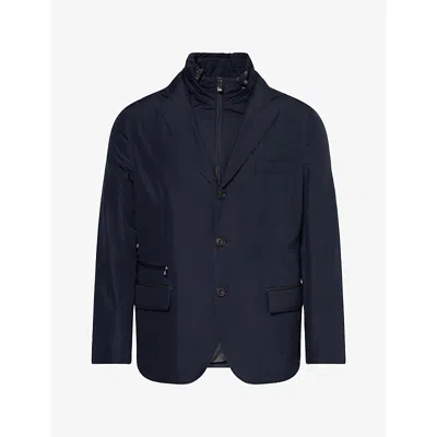 Corneliani Mens Double-layered Shell Jacket Navy