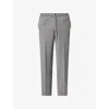 Corneliani Mens  Slim-leg Drawstring Wool Trousers In Gray