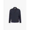 Corneliani Mens  Classic-collar Slip-pocket Wool Jacket In Blue
