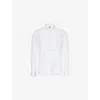 Corneliani Mens Optical White Bib Front Regular-fit Cotton Tuxedo Shirt In White