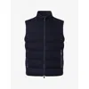 Corneliani Virgin Wool Padded Gilet In Navy