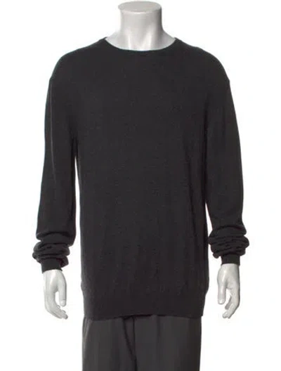 Pre-owned Corneliani Merino Wool Crew Neck Pullover In Grey