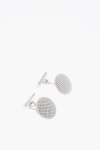 Corneliani Metal And Silk Round Cufflinks
