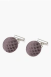 Corneliani Metal Cufflinks Lined With Silk