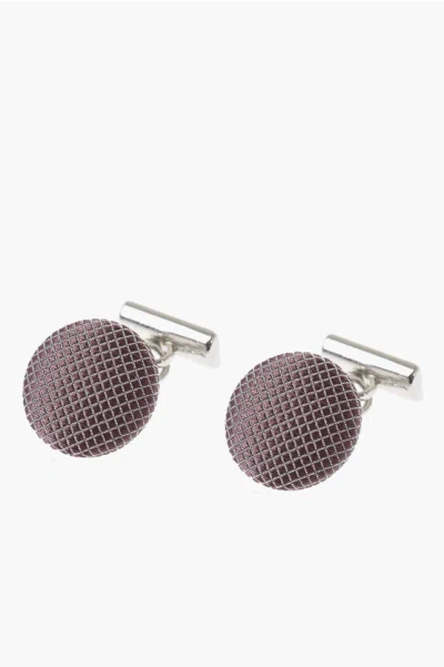 Corneliani Metal Cufflinks Lined With Silk