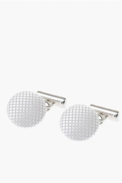 Corneliani Metal Cufflinks Lined With Silk