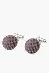 Corneliani Metal Cufflinks Lined With Silk