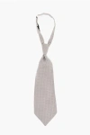 Corneliani Micro Checked Silk Ascot Tie
