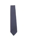 Corneliani Micro-dot Silk Tie In Blue