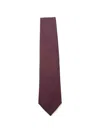 Corneliani Micro-pattern Silk Tie In Red