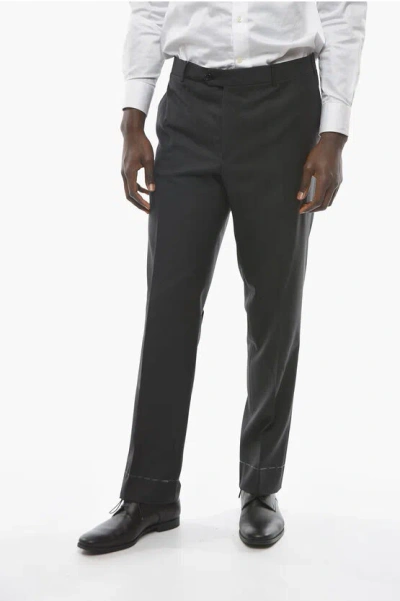 Corneliani Mid Rise Mantua Pants In Black