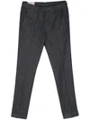 Corneliani Mid-rise Straight Jeans With Subtle Texture In Black