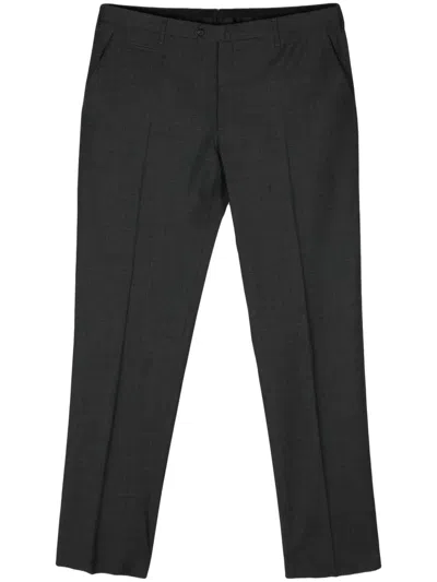 Corneliani Mid-rise Tailored Trousers In Grey