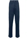 Corneliani Mid-rise Tapered Chinos In Blue