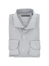 Corneliani Mini-check Cotton Shirt In Multi