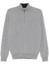 Corneliani Mock-neck Sweater In Grey