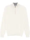 Corneliani Mock-neck Sweater In White