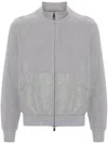 Corneliani Zip-up Knitted Cardigan In 灰色