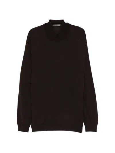 Corneliani Pullover Aus Schurwolle In Brown