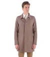 Corneliani Multicolor Check Trench Coat In Multi