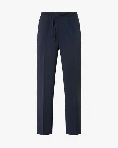 Corneliani Navy Blue 120's Stretch Wool Trousers