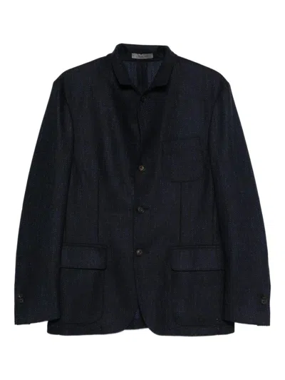 CORNELIANI Navy blue blazer with removable cardigan CORNELIANI