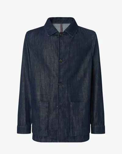 Corneliani Navy Blue Denim Jacket