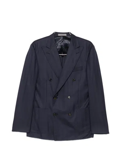 Corneliani Navy Blue Double-breasted Jacket
