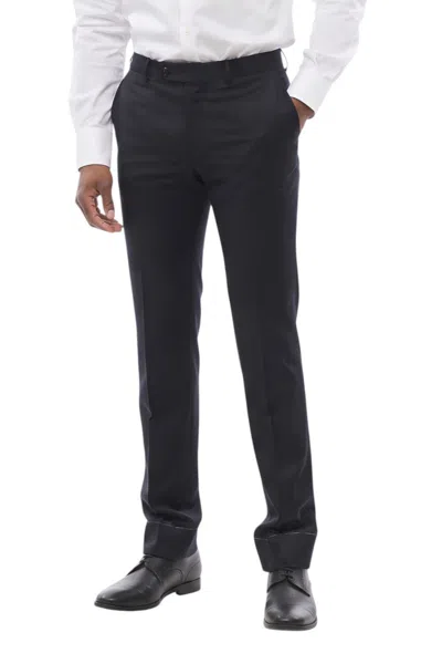 Corneliani Navy Blue Mantua Trousers In White
