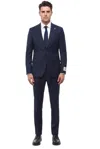 Corneliani Pinstripe-pattern Single-breasted Suit In Blue