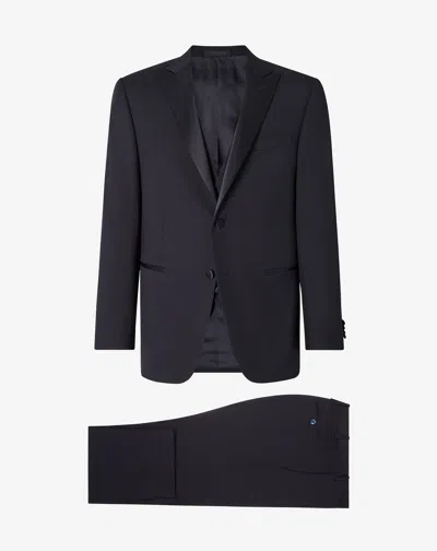 Corneliani Navy Blue S130's Wool Twill Tuxedo