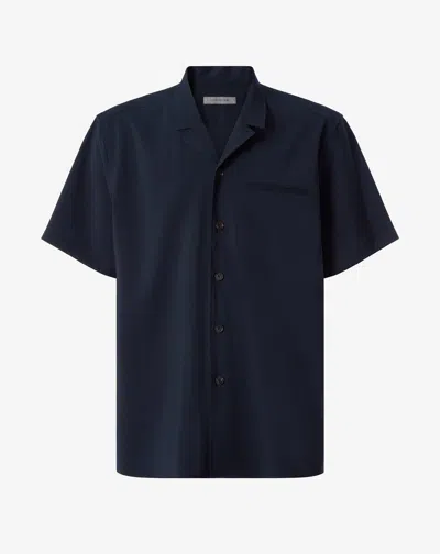 Corneliani Navy Blue Shirt Made From Pure Naturally Stretch 120ã¢ââ Wool In Burgundy