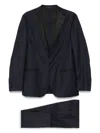 Corneliani Navy Blue Single Breasted Suit In Blue