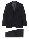 Corneliani Navy Blue Virgin Wool Single Breasted Suit