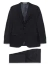 Corneliani Navy Blue Single-breasted Suit In Pure Virgin Wool  In Blue
