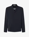 Corneliani Button Virgin Wool Overshirt In Black