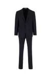 Corneliani Navy Blue Stretch Wool Suit