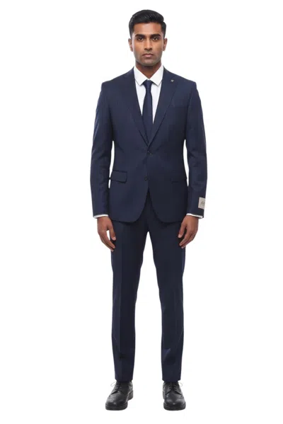 Corneliani Navy Blue Stripes Suit