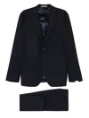 Corneliani Navy Blue Suit  In Blue