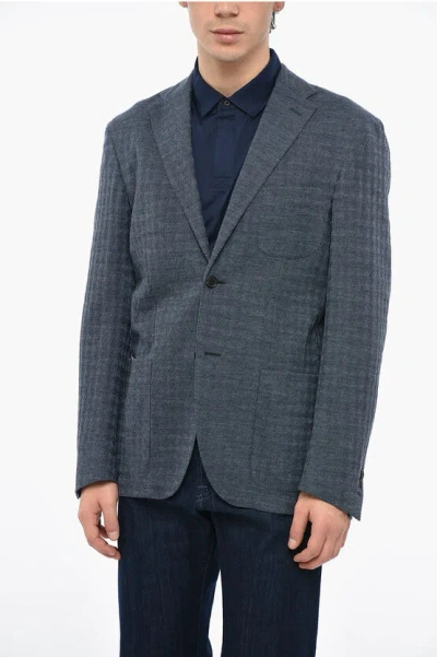 Corneliani Nimble Project Unlined Jacquard Wool Blazer