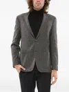 Corneliani Nino Danieli Checked Blazer In 그레이