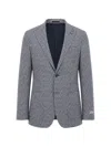 Corneliani Nino Danieli Checked Blazer In Blue