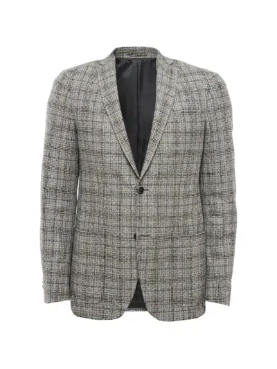 Corneliani Nino Danieli Check-pattern Single-breasted Blazer In Multi