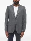 Corneliani Nino Danieli Flap-pocket Blazer In Gray
