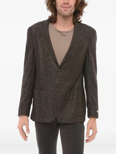 Corneliani Nino Danieli Patch-pocket Blazer In Brown