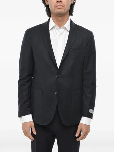 Corneliani Nino Danieli Single-breasted Blazer In Black