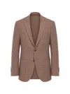 Corneliani Nino Danieli Single-breasted Patch-pocket Blazer In Brown