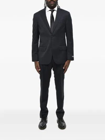 Corneliani Nino Danieli Virgin Wool Suit In Black