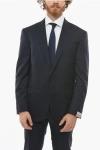 Corneliani Notch Lapel Leader Virgin Wool Blazer