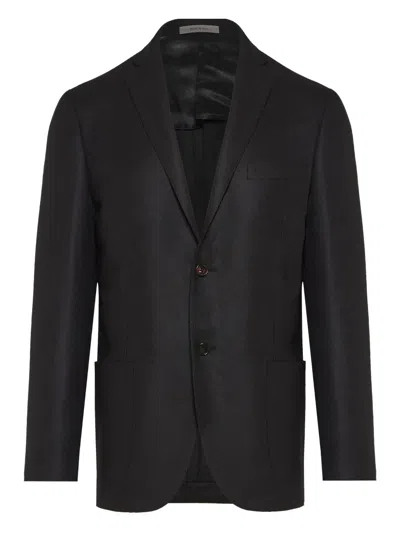 Corneliani Sakko Mit Fallendem Revers In Black
